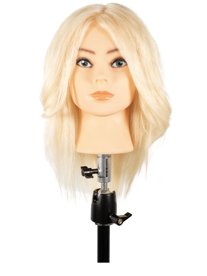 MILA malleable woman s head for hairdressers 100 natural hair Exalto Professionnel