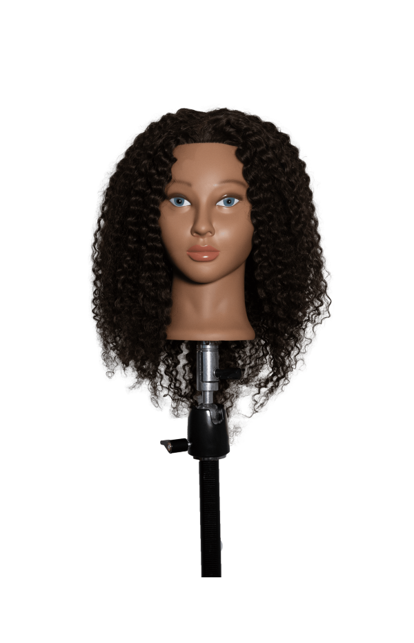 EMY curly hair mannequin head