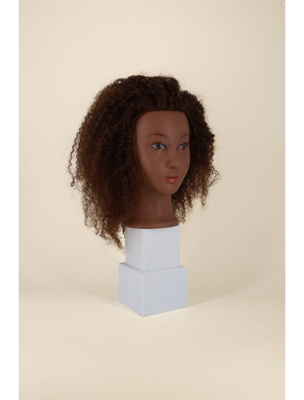 Tête malléable afro crépus Léa