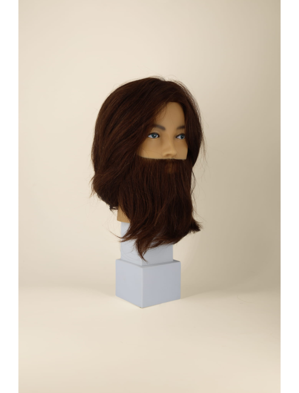 Tête malléable spéciale coupe homme avec barbe HUGO
