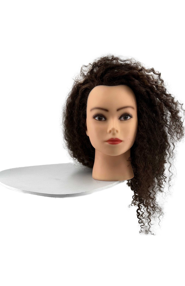 Professional natural mannequin heads with textured