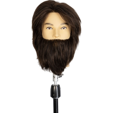 Tête malléable homme 100% cheveux naturels MIKE