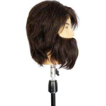 Tête malléable homme 100% cheveux naturels MIKE